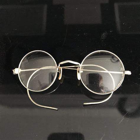 silver eyeglasses frames.